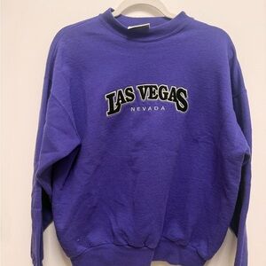 Las Vegas Nevada Purple Sweater